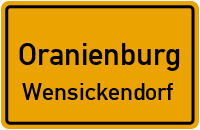 Wensickendorfer Weg in 16515 Oranienburg (Wensickendorf)