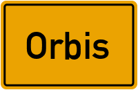 Ortsschild von Gemeinde Orbis in Rheinland-Pfalz