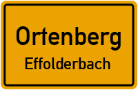 Konradsdorfer Straße in OrtenbergEffolderbach