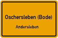 Zur Siedlung in Oschersleben (Bode)Andersleben