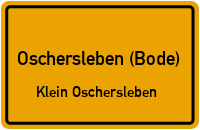 Straßenverzeichnis Oschersleben (Bode) Klein Oschersleben