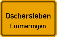Friedrich-Engels-Straße in OscherslebenEmmeringen
