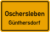 Alte Schützenstraße in OscherslebenGünthersdorf