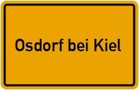 City Sign Osdorf bei Kiel