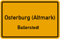 Achterstraße in Osterburg (Altmark)Ballerstedt