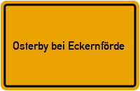 City Sign Osterby bei Eckernförde
