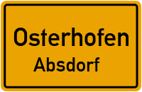 Straßen in Osterhofen Absdorf