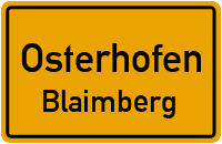 Straßen in Osterhofen Blaimberg