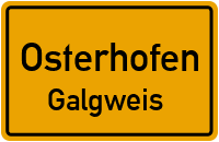 Pfarrhofweg in OsterhofenGalgweis