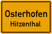 Straßen in Osterhofen Hitzenthal