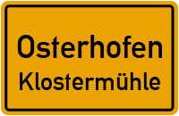 Straßen in Osterhofen Klostermühle