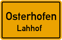 Straßen in Osterhofen Lahhof