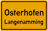Straßen in Osterhofen Langenamming