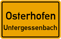 Straßen in Osterhofen Untergessenbach