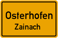 Straßen in Osterhofen Zainach