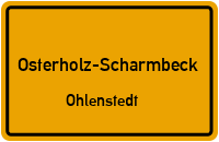 Straßenverzeichnis Osterholz-Scharmbeck Ohlenstedt
