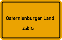 Straße Des Friedens in Osternienburger LandZabitz
