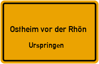 Rhönstraße in Ostheim vor der RhönUrspringen