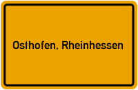 City Sign Osthofen, Rheinhessen