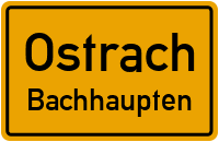 Straßenverzeichnis Ostrach Bachhaupten