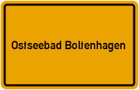 Ortsschild Ostseebad Boltenhagen