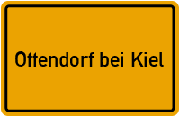City Sign Ottendorf bei Kiel