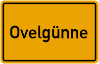 Ortsschild von Gemeinde Ovelgünne in Sachsen-Anhalt
