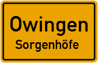 Gottlieb-Daimler-Straße in OwingenSorgenhöfe