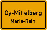 Bachtelstraße in Oy-MittelbergMaria-Rain