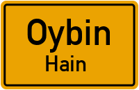 Grenzstraße in OybinHain