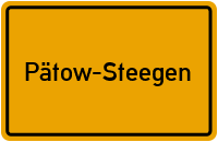 Ortsschild Pätow-Steegen