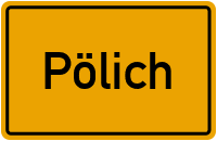 Ortsschild von Gemeinde Pölich in Rheinland-Pfalz