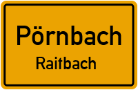 Straßen in Pörnbach Raitbach