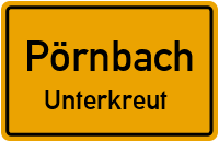Straßenverzeichnis Pörnbach Unterkreut