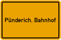 City Sign Pünderich, Bahnhof