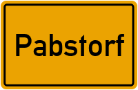 Ortsschild von Pabstorf in Sachsen-Anhalt