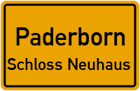 Lise-Meitner-Straße in PaderbornSchloss Neuhaus