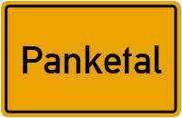 Ortsschild von Gemeinde Panketal in Brandenburg