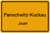Denkmalstraße in Panschwitz-KuckauJauer