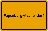 Ortsschild Papenburg-Aschendorf