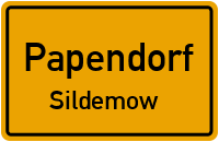 Seestraße in PapendorfSildemow