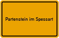 City Sign Partenstein im Spessart