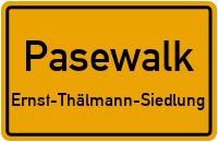 Am Wasserwerk in PasewalkErnst-Thälmann-Siedlung