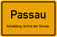 Jägerweg in PassauSchalding rechts der Donau