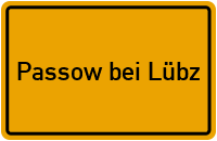 City Sign Passow bei Lübz