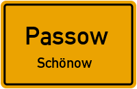 Schönower Dorfstraße in PassowSchönow