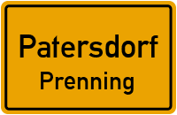 Straßenverzeichnis Patersdorf Prenning