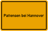City Sign Pattensen bei Hannover