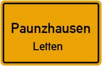 Schucklbergstraße in PaunzhausenLetten