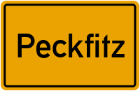 City Sign Peckfitz